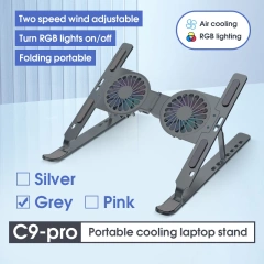 Aluminum alloy C9 pro laptop stand, Gray