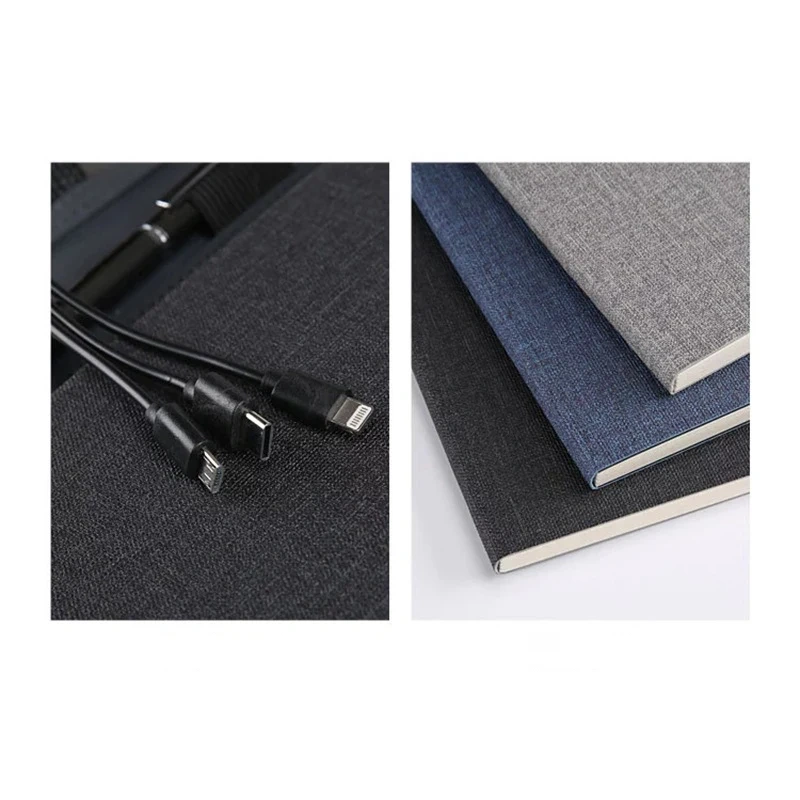 Custom Business A5 Wireless Charging Notebook Office & Travel Binder Notepad Custom Colors & Logos