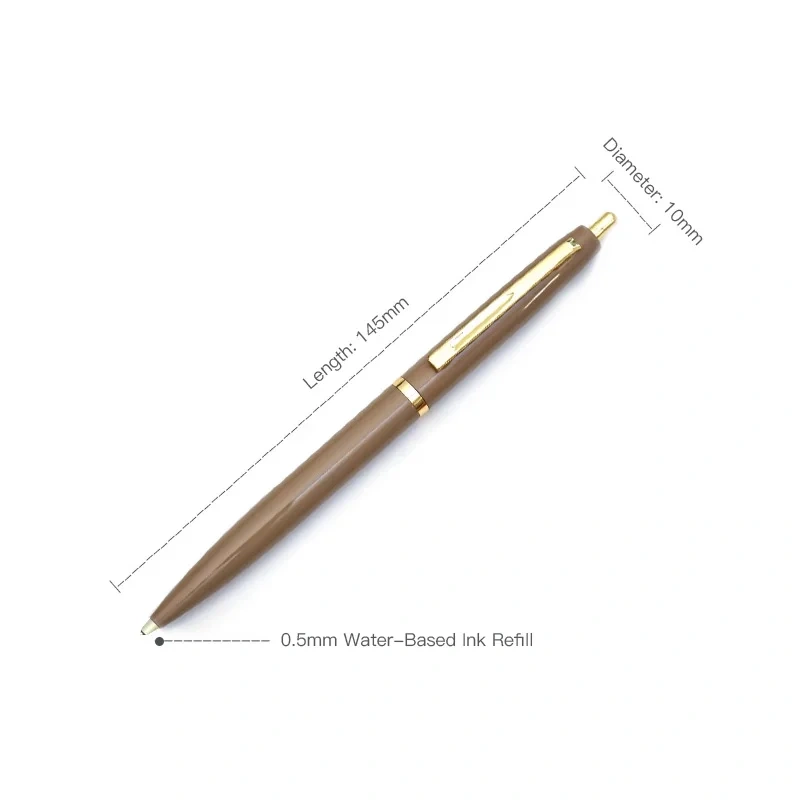 Custom Luxury Metal Gel Pens Set 12 Colors Mini Bolt Action Roller Pens 0.5mm Writing Width Cute Stationery for Girls Wholesale