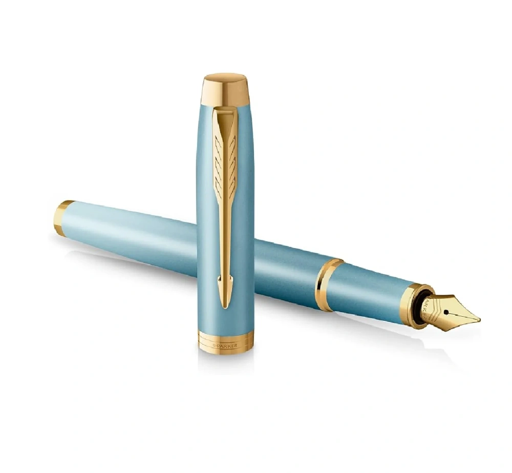Best Price Parker Fountain Pen New Arrival with Black Chrome Trim 0.5mm Writing Width Metal Ink Cartridge Gift Box Packaging