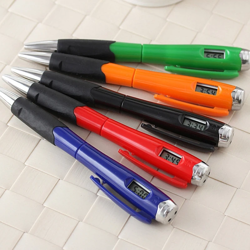 Promotional Digital Clock Ballpoint Pen, Digital Watch Pen