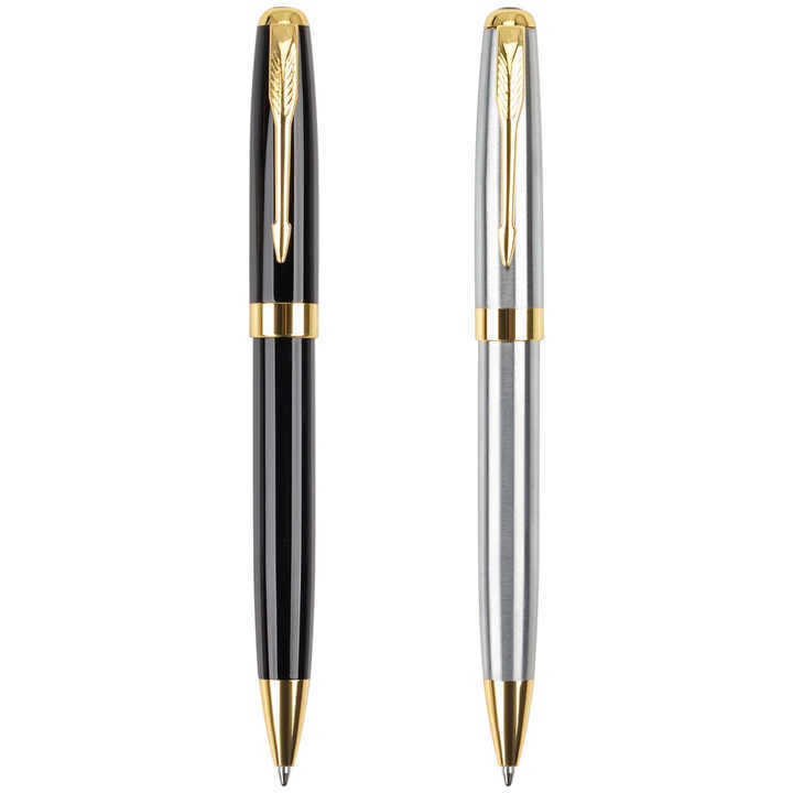 Black Silver Parker Metal Luxury  Logo  Metal Office & School Ballpoint Pen
