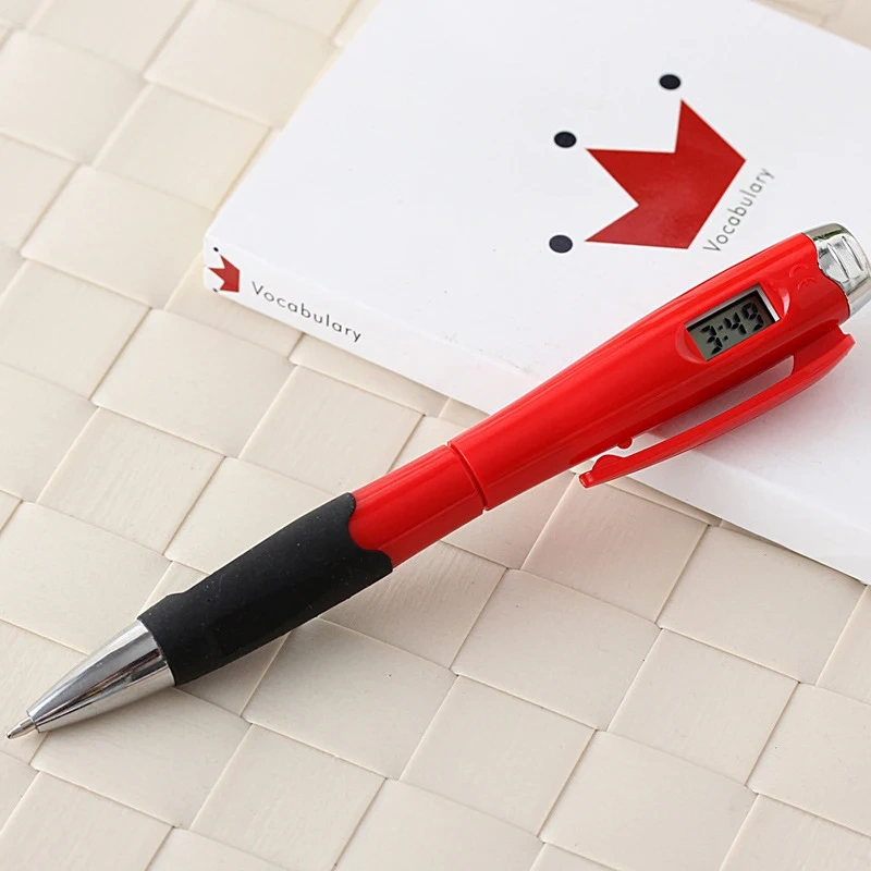 Promotional Digital Clock Ballpoint Pen, Digital Watch Pen