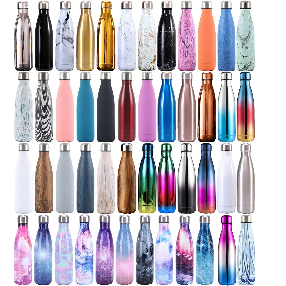 17 oz Eco Friendly Double Wall Stainless Steel Vacuum Insulated Bpa Free 500ml Thermal Camping Drinking Water Bottle