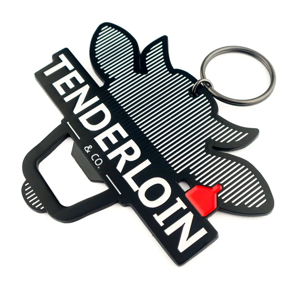 Cute Logo Metal Custom Keyholder Key Ring Beer Key Chain Bottle Opener Keychain / Key Holder Keyring Bottle Opener