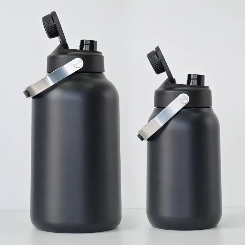 Custom logo 1 Gallon Gym Fitness Sport Thermal Vacuum Insulated Flask Stainless Steel Drinking Water Bottle