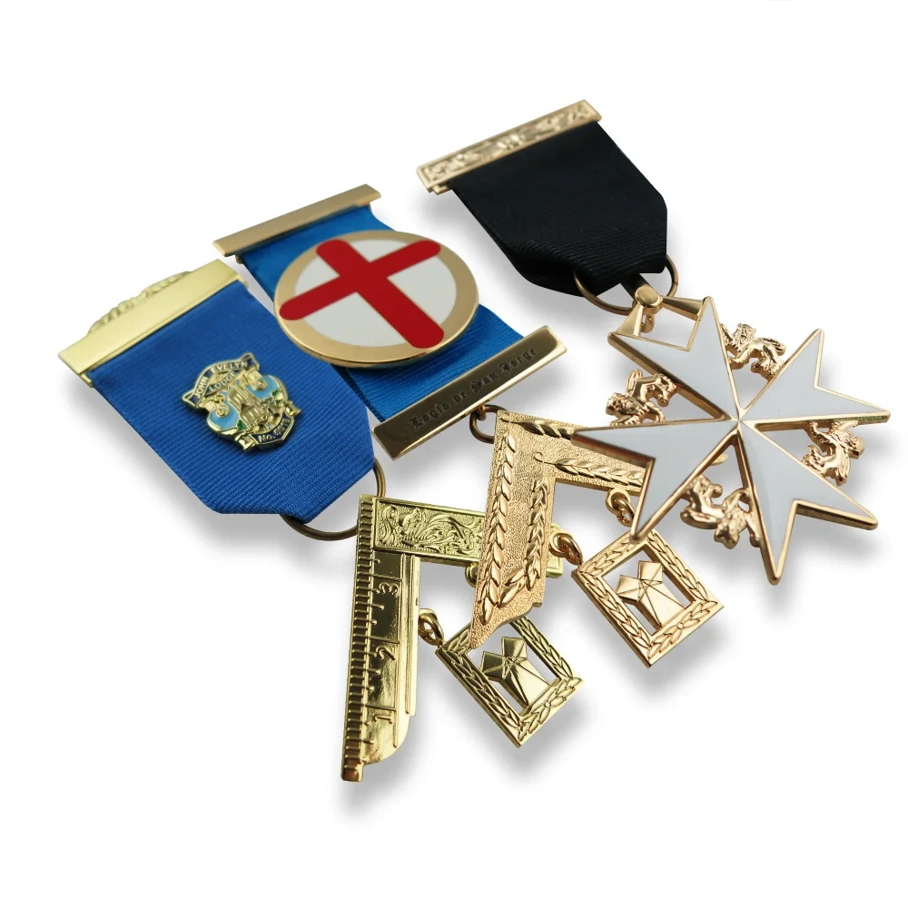 China Factory Custom Russian Medals with Ribbon OEM  Ouvenir Sports Medals Europe Metal Medal