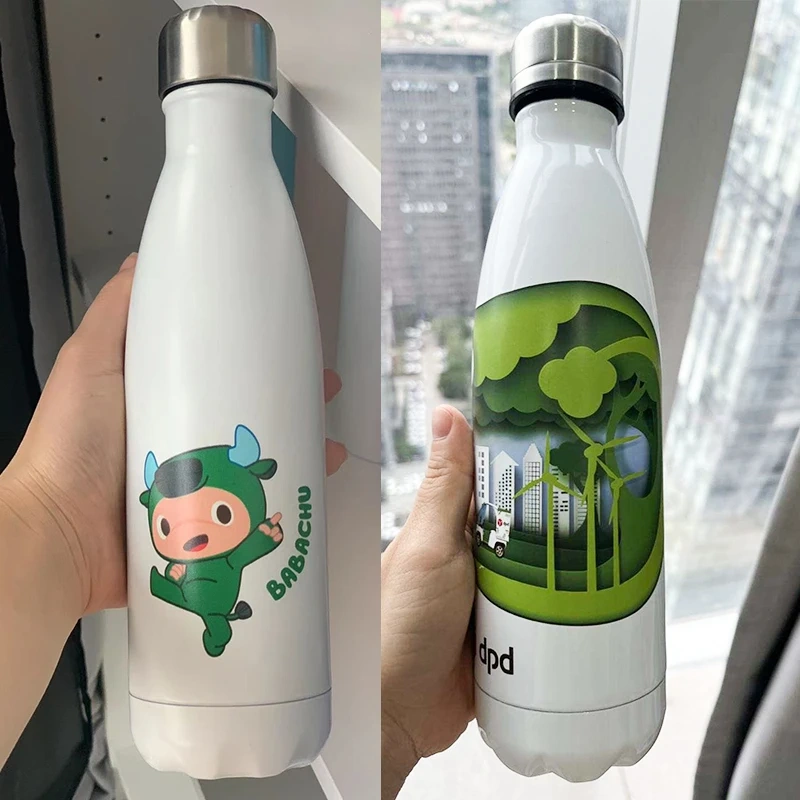 17 oz Eco Friendly Double Wall Stainless Steel Vacuum Insulated Bpa Free 500ml Thermal Camping Drinking Water Bottle