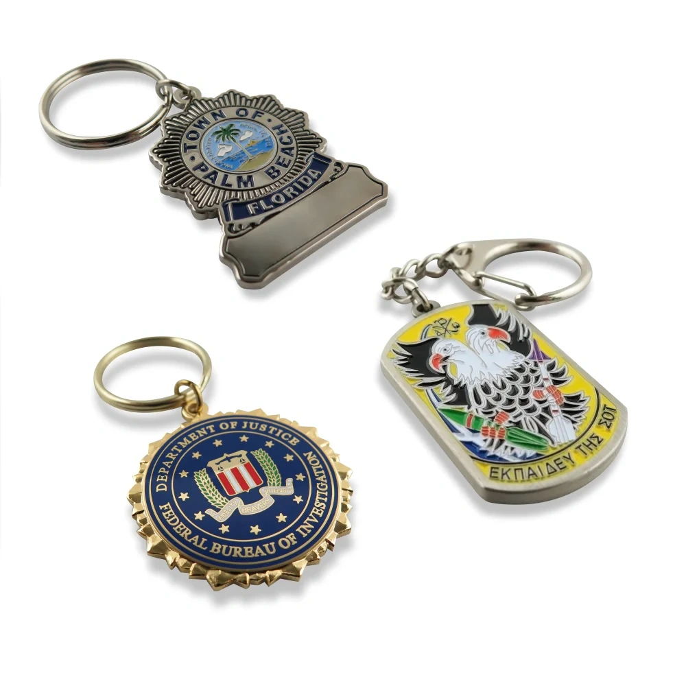Keychains Enamel Keychain Metal Key Chains OEM Design Logo Zinc Alloy Customized Custom Logo Souvenir Opp Bag/custom Required