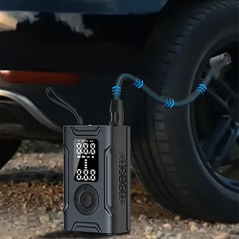 Intelligent Rechargeable Mini Digital Wireless Portable Power Bank Cordless Tyre Inflator Car Air Pump Compressor Tire Inflators