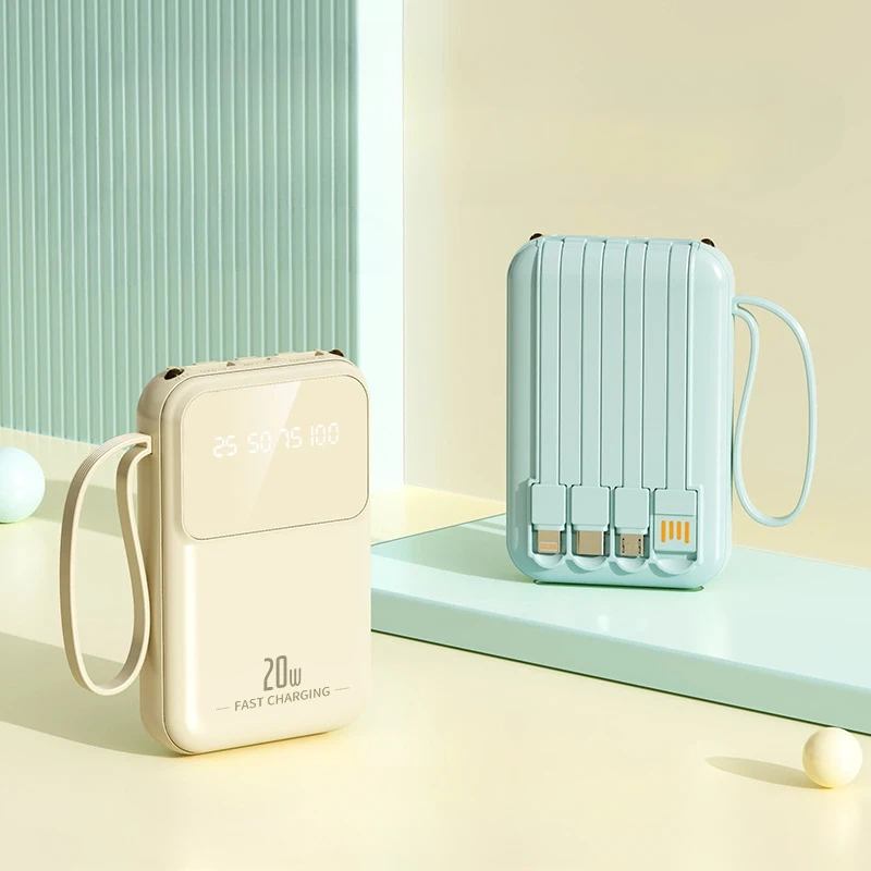 ultra Slim 20000mah 10000mah Power Banks Portable Mobile Charger Power Bank High Capacity Powerbank 20000 Mah