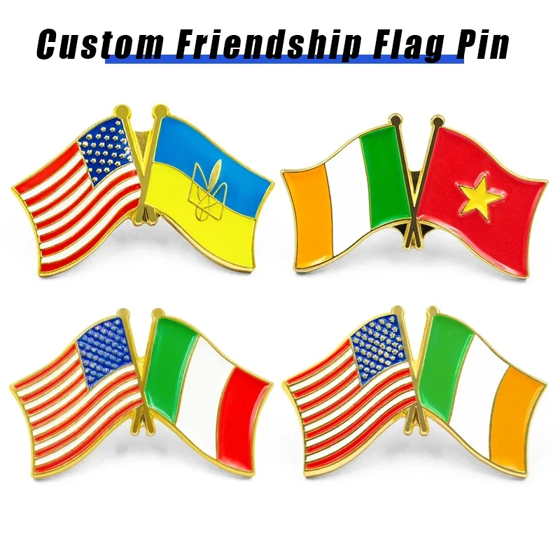 Pin Badge Sri Lanka New Zealand Grenada Magnetic Iran Serbia Lithuania Gambia Brunei Metal Custom Flag Hard Soft Enamel Pin