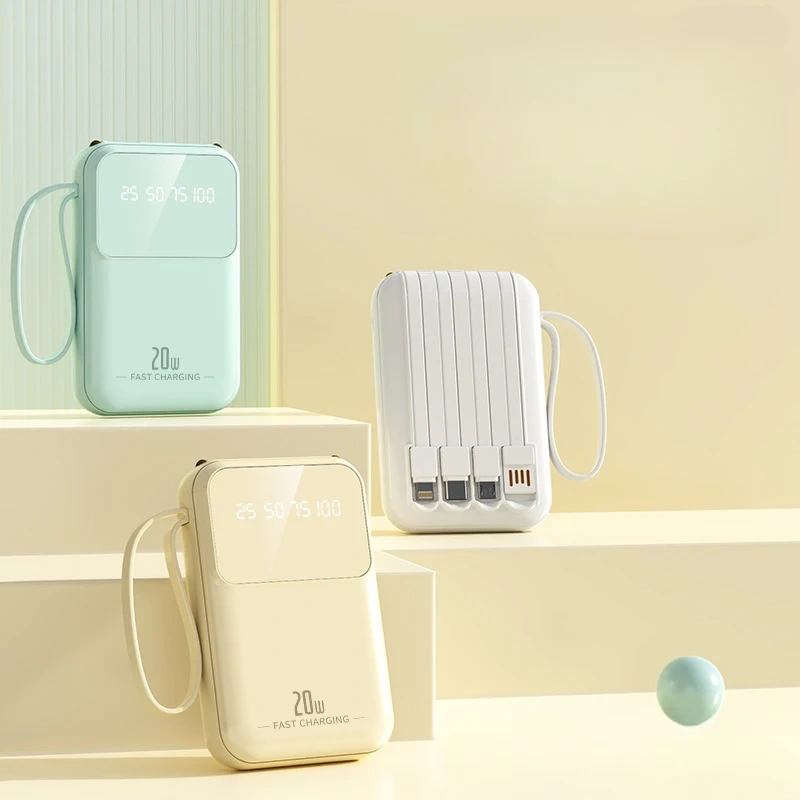 ultra Slim 20000mah 10000mah Power Banks Portable Mobile Charger Power Bank High Capacity Powerbank 20000 Mah