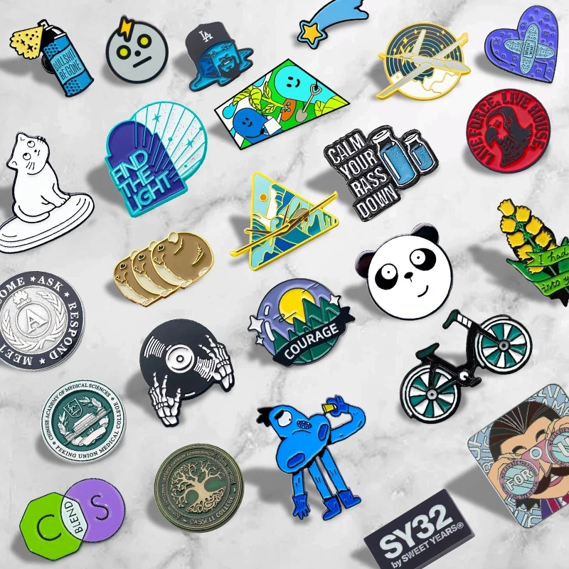 Custom Enamel Pin Personnalises Pathfinder Design Your Own Cap Safety Logo Brooch Badge Hat Wholesale Metal Hard Enamel Pins