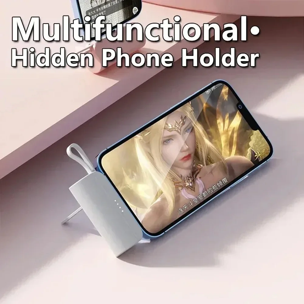 Custom Wholesale Promotional Gifts Power Bank 5000mAh 10W PD 20W Type C Fast Charging Capsule Mini Portable Mobile Power Bank