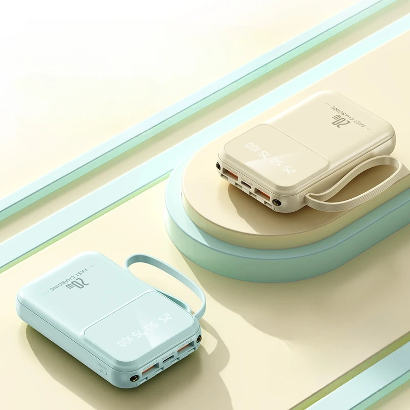 ultra Slim 20000mah 10000mah Power Banks Portable Mobile Charger Power Bank High Capacity Powerbank 20000 Mah