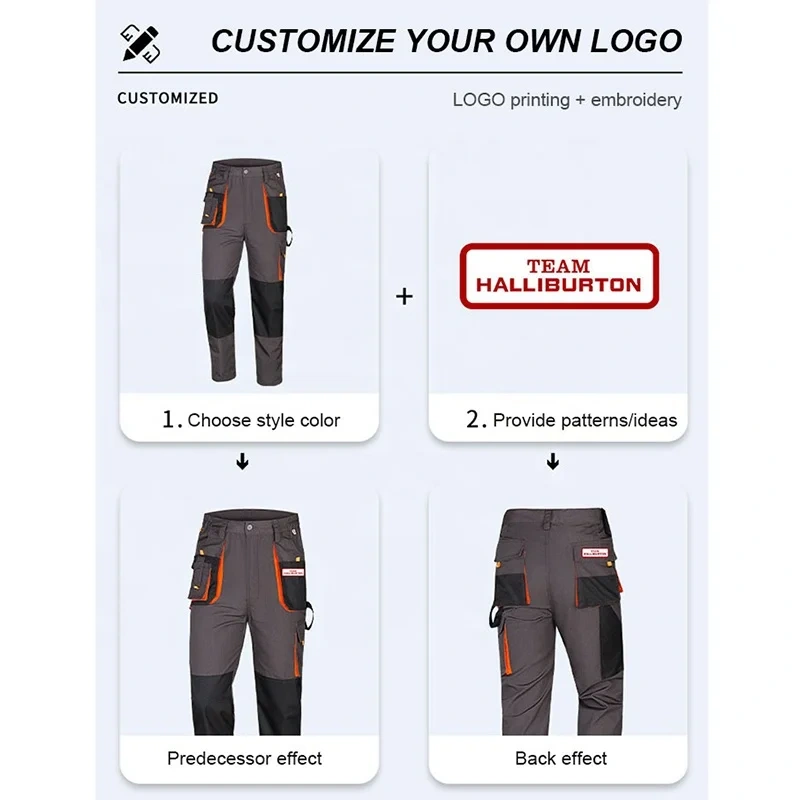 C Auto Repair and Machine Repair Work Clothes, Multi Pocket Work Pants