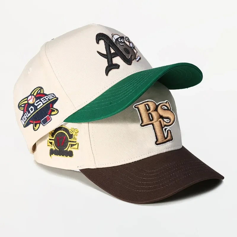 Custom Mens 5 Five Panel Curved Brim Bill Manufacturer a Frame A-frame Snapback Baseball Dad Gorras Caps Hats for Men With logo