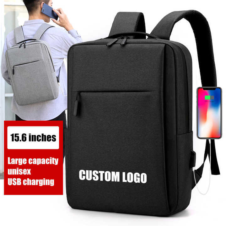 Wholesale Custom Bag Mark Durable Men's School Leisure Travel Laptop Backpack Waterproof Business