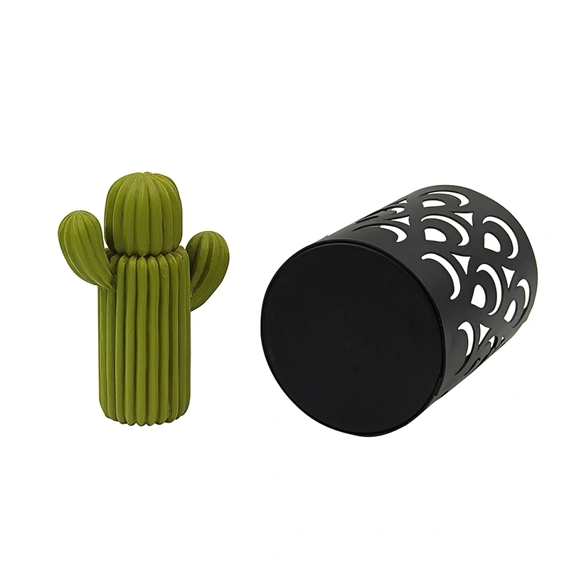 Wholesale Creative Design Desk Organizer Pen Holder Factory Direct Sales Decorative Metal Pen Holder