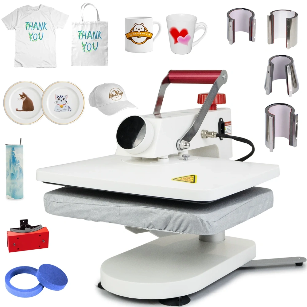 Freesub  New Arrivals Sublimation Machine 8 in 1 Heat Press Machines T-shirt logo Printing Machine for Small Business