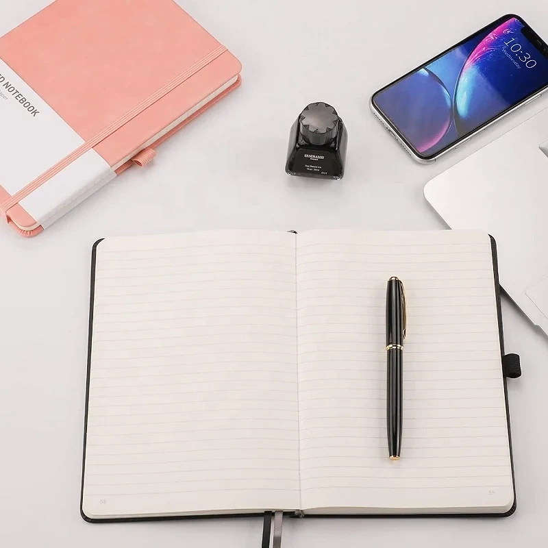 Manufacturer PU Leather Notebook Journal Custom Logo Print Size Business Soft/Hardcover C Gift Set Office School Diary Notebook