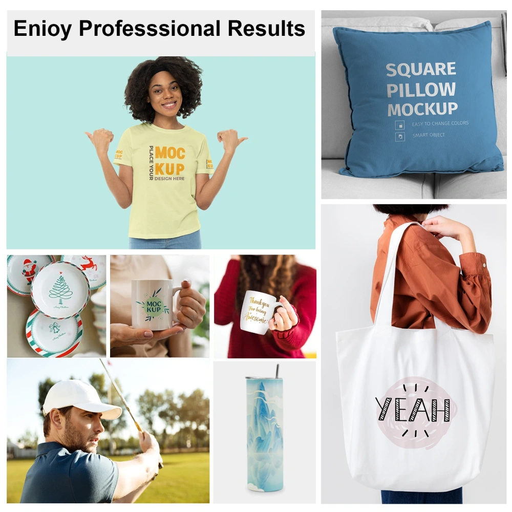 Freesub  New Arrivals Sublimation Machine 8 in 1 Heat Press Machines T-shirt logo Printing Machine for Small Business