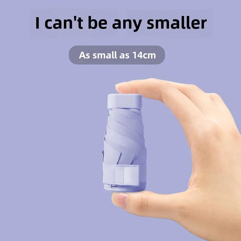 Ultralight Mini Pocket Umbrella Portable Women's UV Protection Anti-Uv Capsule Umbrella  Folding UV Rain Umbrella
