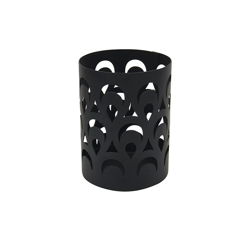 Wholesale Creative Design Desk Organizer Pen Holder Factory Direct Sales Decorative Metal Pen Holder