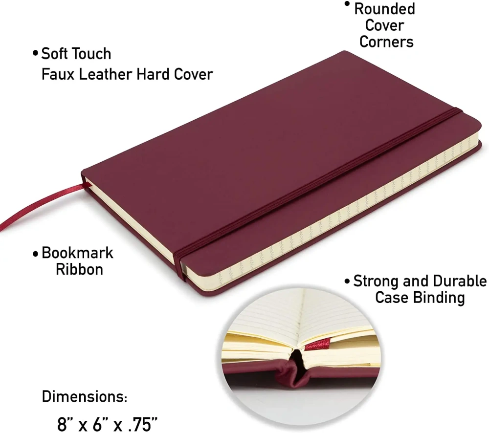 Manufacturer PU Leather Notebook Journal Custom Logo Print Size Business Soft/Hardcover C Gift Set Office School Diary Notebook
