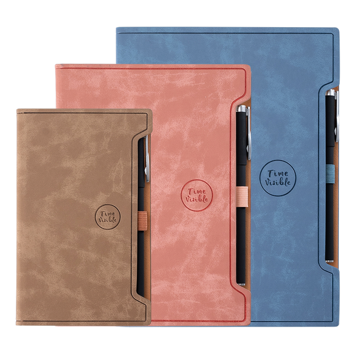 Business PU Leather Cuadernos A5 Wholesale Custom Made Notebooks Professional Bulk Pink Journal Notebook A6 B5