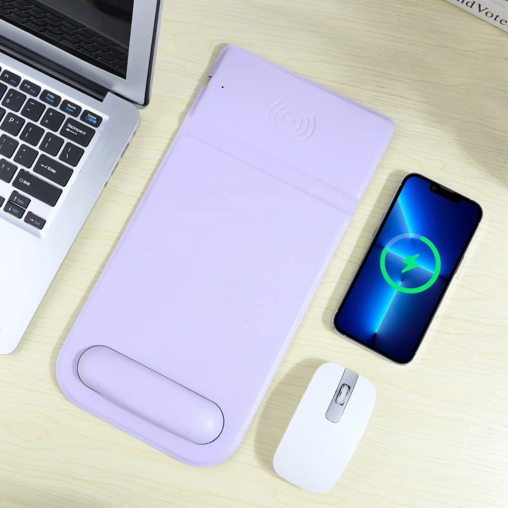 New Wireless Charging Mouse Pad with Bracket Multifunctional Fast Charging Office Home Creative with Wrist Guard Mouse Pad