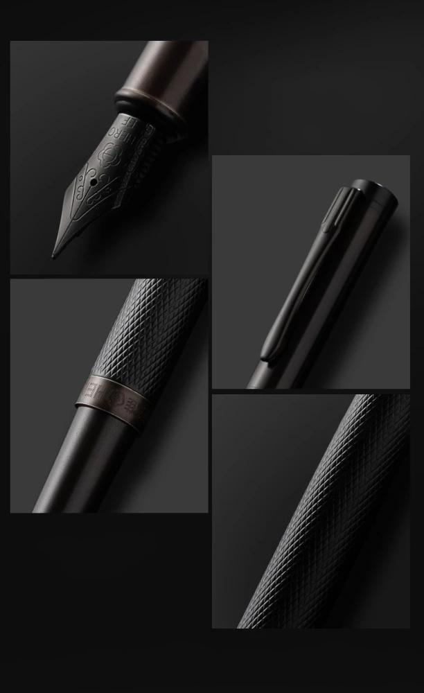 HERO A11  Calligraphy Metal Luxury Black  0.5mm Nib Fountain Pen