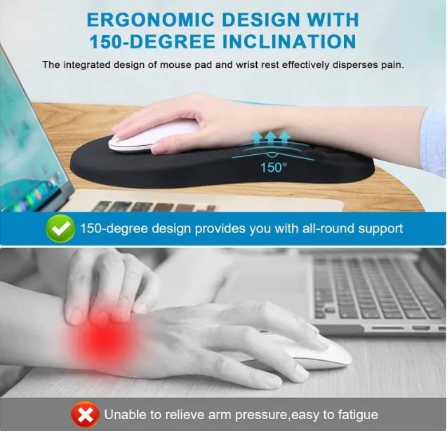 Wholesale Lightweight Comfortable Keyboard Wrist Rest Mouse Pad Set With Wrist Support Rest Set up Mouse Pad