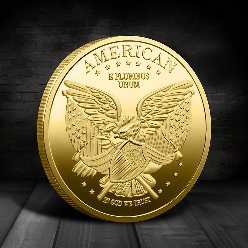 OEM Personalized Custom America Statue of Liberty Collectible Gold Silver Plated Souvenir Coin Collection Art Commemorative Coin