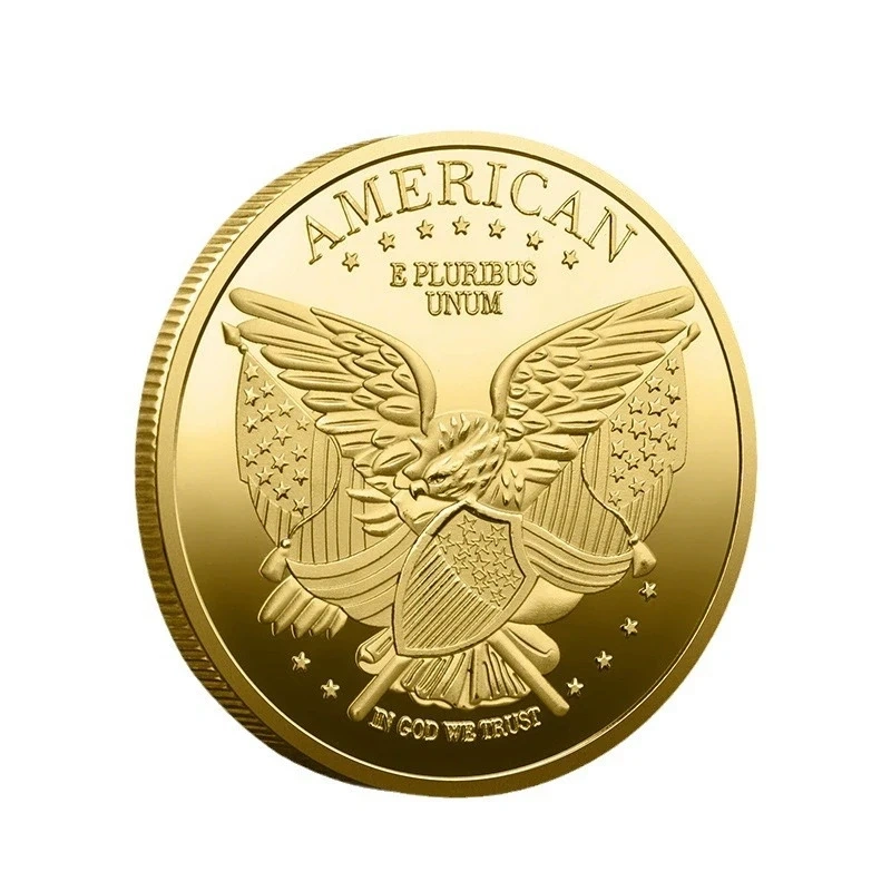 OEM Personalized Custom America Statue of Liberty Collectible Gold Silver Plated Souvenir Coin Collection Art Commemorative Coin