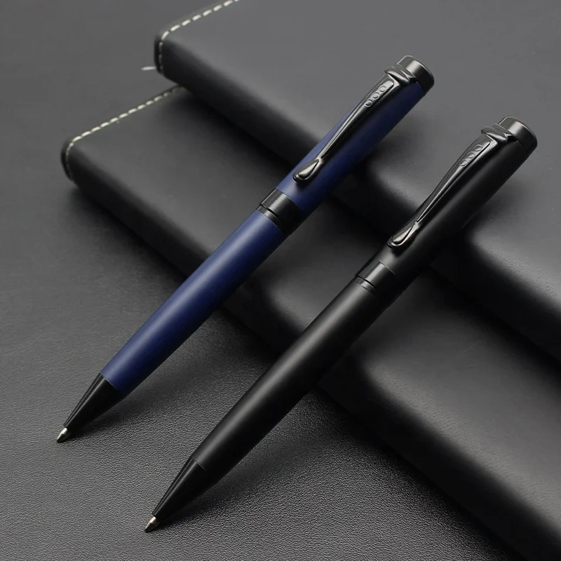 Hotel Laser Black Matte Metal High Quality Luxury Ball Pen All Sports Customized Ballpoint Pen Promotional Pen