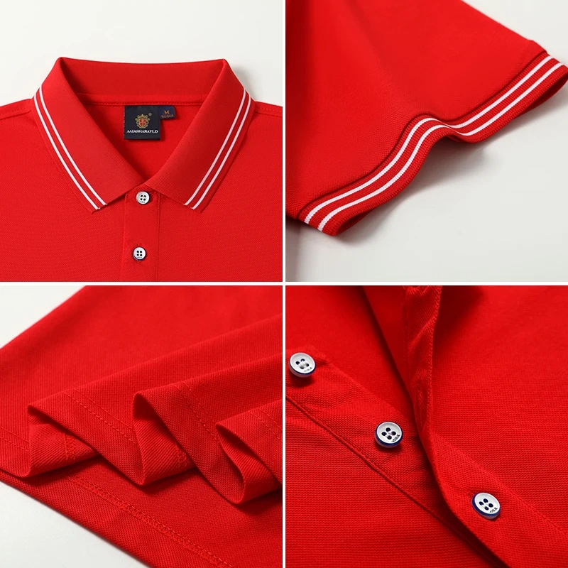 2022 New Fashion Style Custom Made Mens Polo T-shirts 100% Cotton Men's Polo Shirt