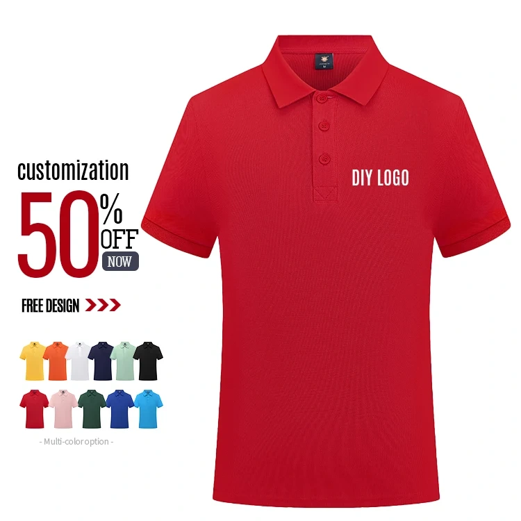 Combed Cotton Golf Custom Blank Men Tee Shirts Printing Logo Polo T Shirt Oversize Men's Polo Shirts