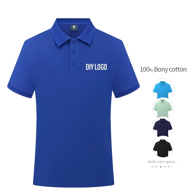 Combed Cotton Golf Custom Blank Men Tee Shirts Printing Logo Polo T Shirt Oversize Men's Polo Shirts