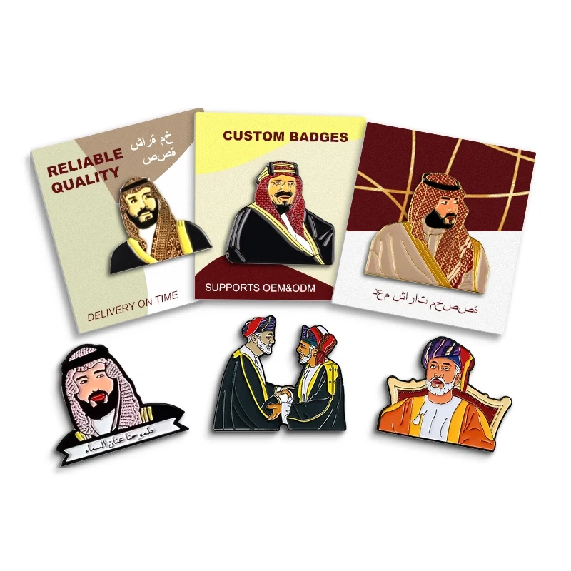 Manufacturer Enamel Pins Custom Metalicos Gorra Safety Logo Design Your Own Badge Hijab Metal Lapels Saudi Pin