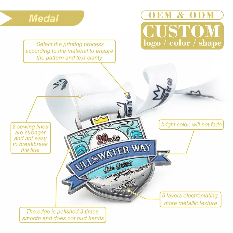 Custom Gold Plated Metal Ramadan Kuwait Medallas Muay Thai Deportivas Karate Soccer Taekwondo Sport Saudi Arabia Medals