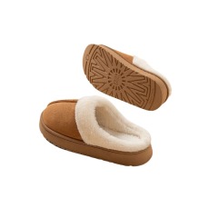 New Trendy Thick soled Fuzzy Cotton Slippers for Women Winter Warmth, Suitable for Autumn Winter, Snow Boots with Toe Cap, Anti slip