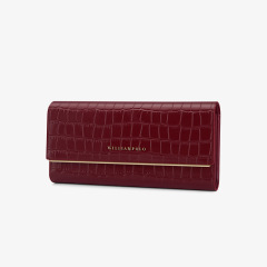 Emperor Paul Wallet Women's Long Leather Crocodile Pattern Fashion Handbag Large Capacity Card Foreskin Clip Women's Wholesale