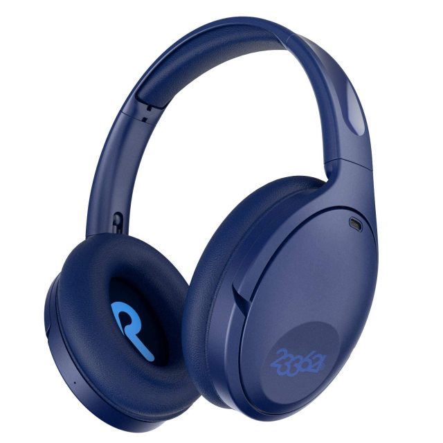 233621 Hush Active Noise Cancelling Headphones with Microphone [100 Hrs Playtime] Wireless Over Ear ANC Headphones Wireless Bluetooth Headphones with Custom App Comfort Fit for Home Office(Cozmo)