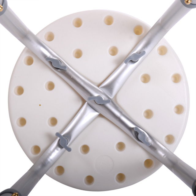 Shower Stool Bath Bench with Adjustable Heights and Non-Slip Rubber for Safety and Stability