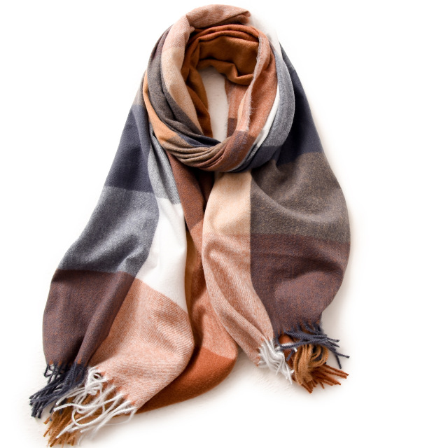 Tartan Plaid Scarves for Women Winter, Long Scarves for Women with Fringe, Super Soft Scarf for Women Winter