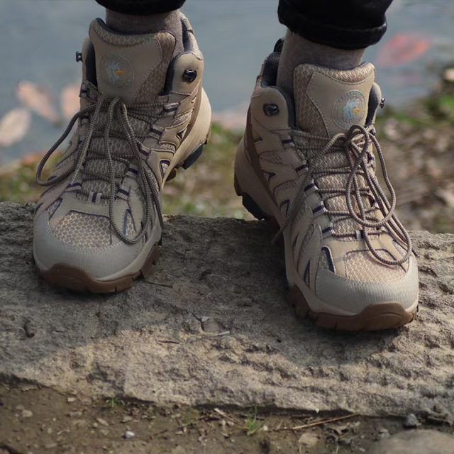 ROCKROOSTER Cross-Border Identical Style Sports Shoes, Outdoor Hiking Waterproof Boots, Vibram Anti-Slip Breathable Mountaineering Shoes