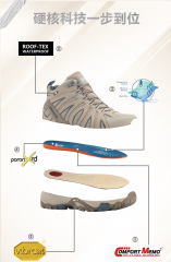 ROCKROOSTER Cross-Border Identical Style Sports Shoes, Outdoor Hiking Waterproof Boots, Vibram Anti-Slip Breathable Mountaineering Shoes