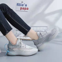 Coconut shoes 350 spot wholesale unisex fly woven sports shoes summer popular breathable casual couple shoes